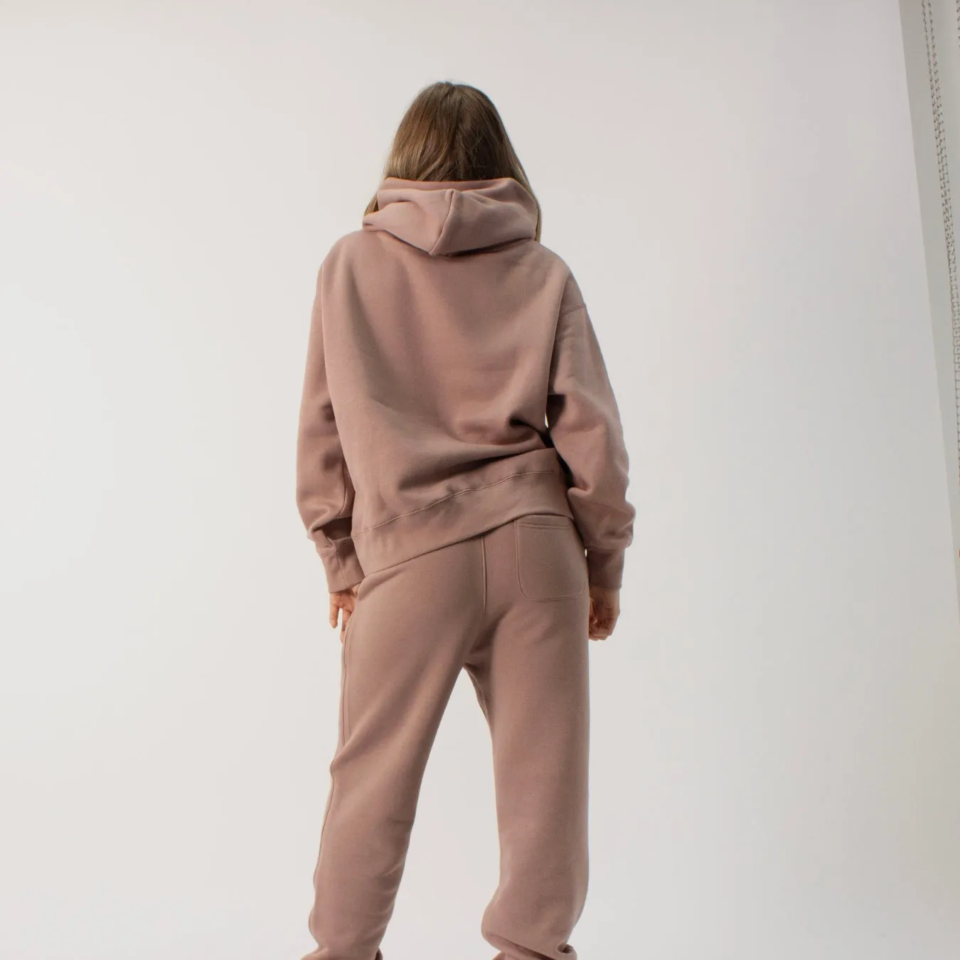 304 Womens TOF Essentials Hoodie Hazy Pink