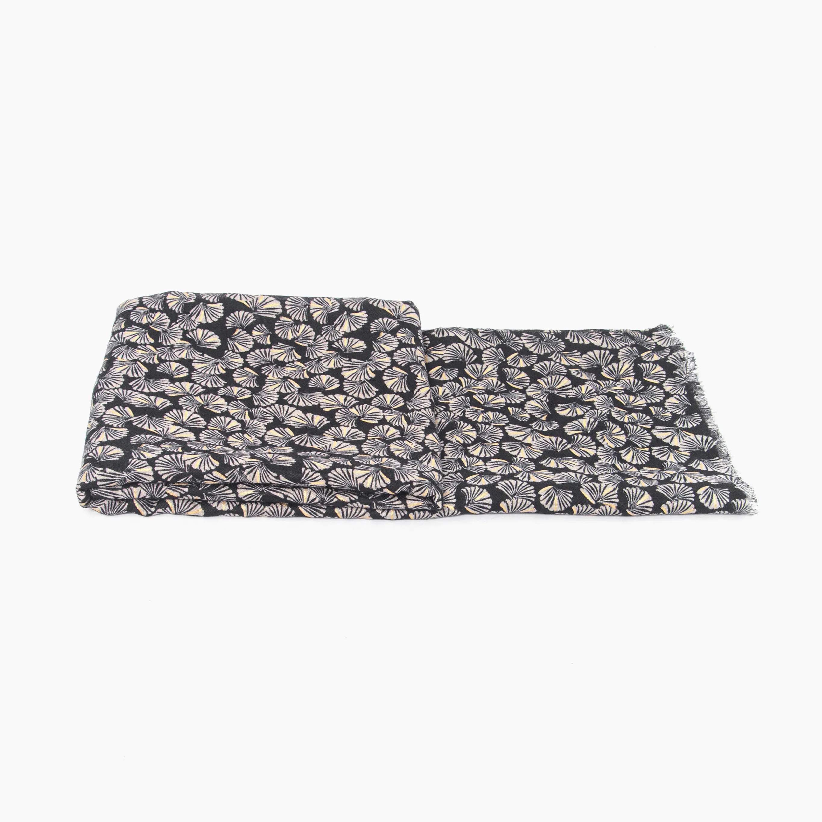 Alice Lightweight Scarf - Black, Retro Fan
