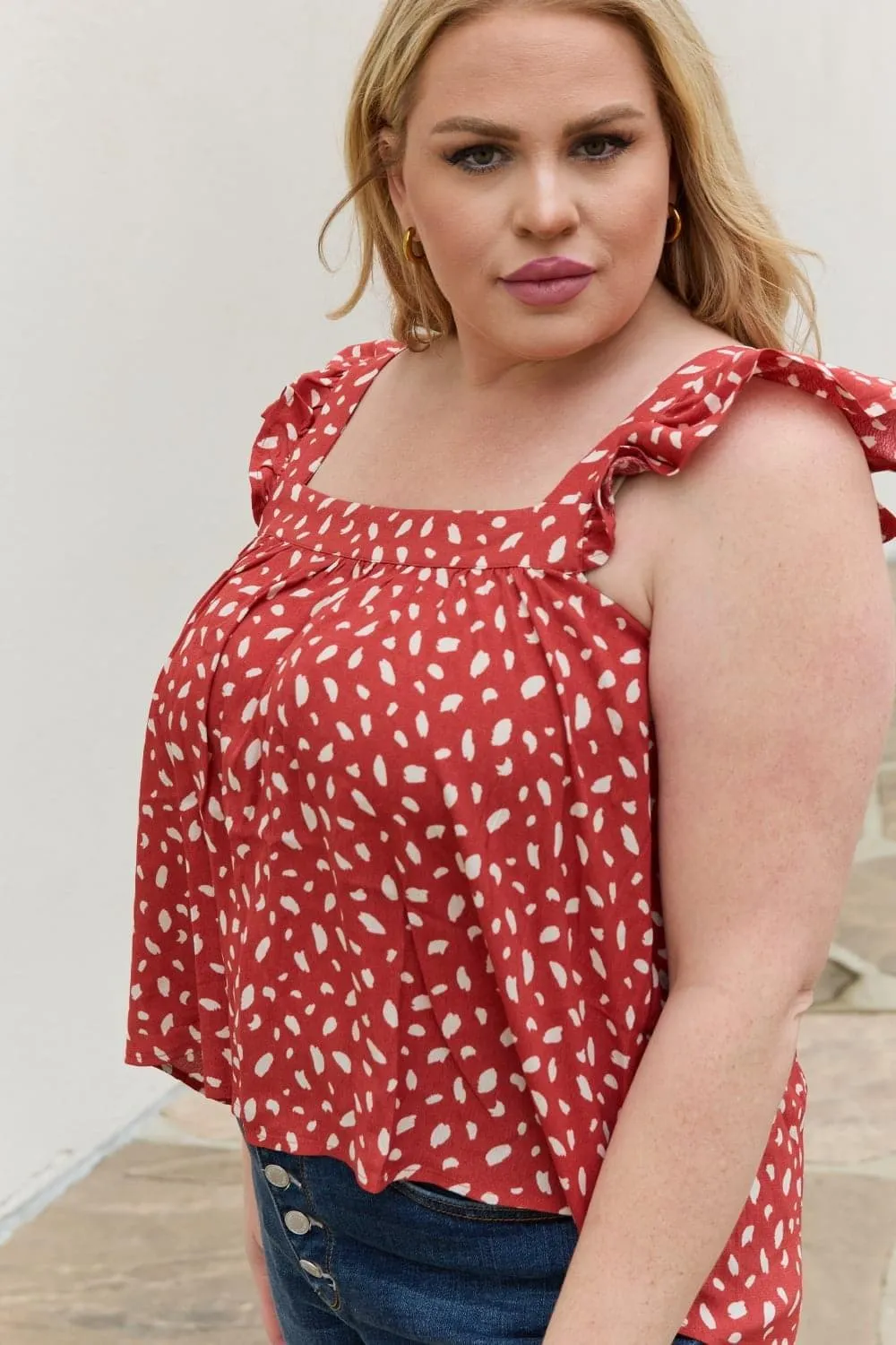 Be Stage Full Size  Woven Top in Brick