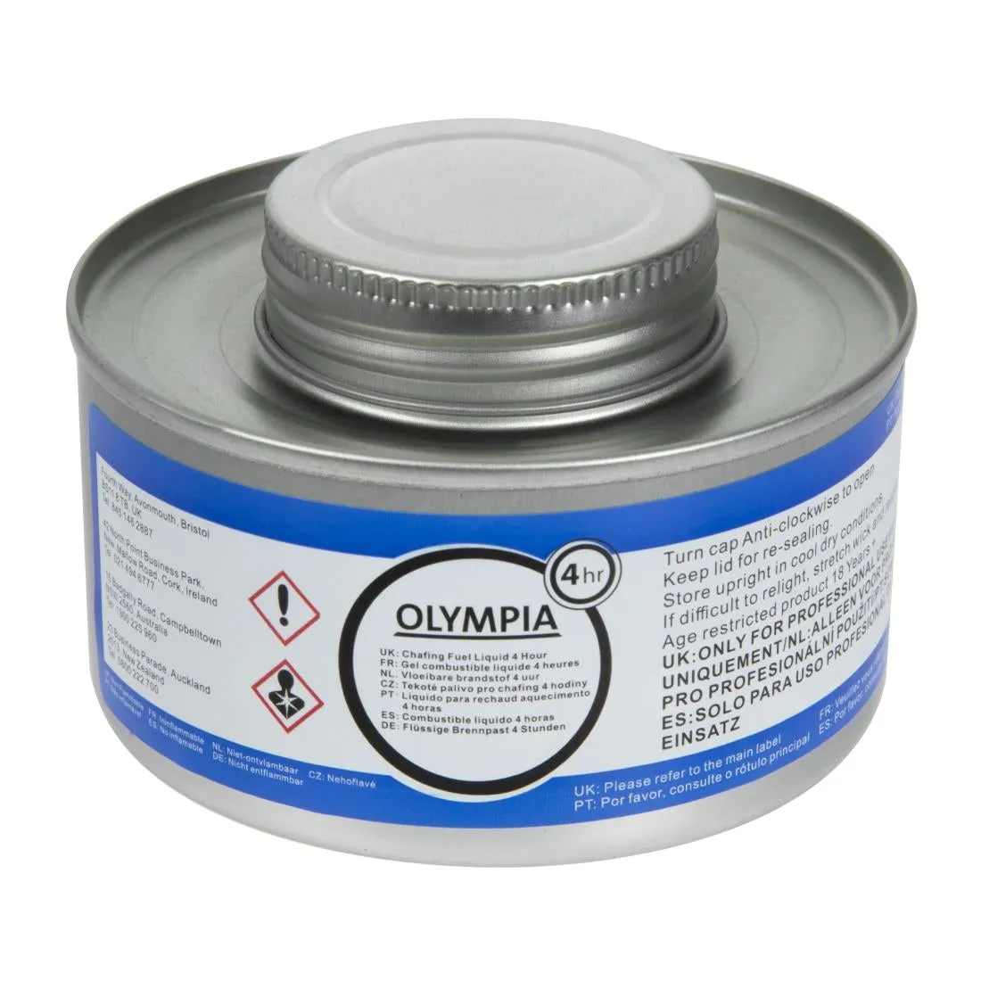CB734 Olympia Liquid Chafing Fuel With Wick 4 Hour (Pack of 12)