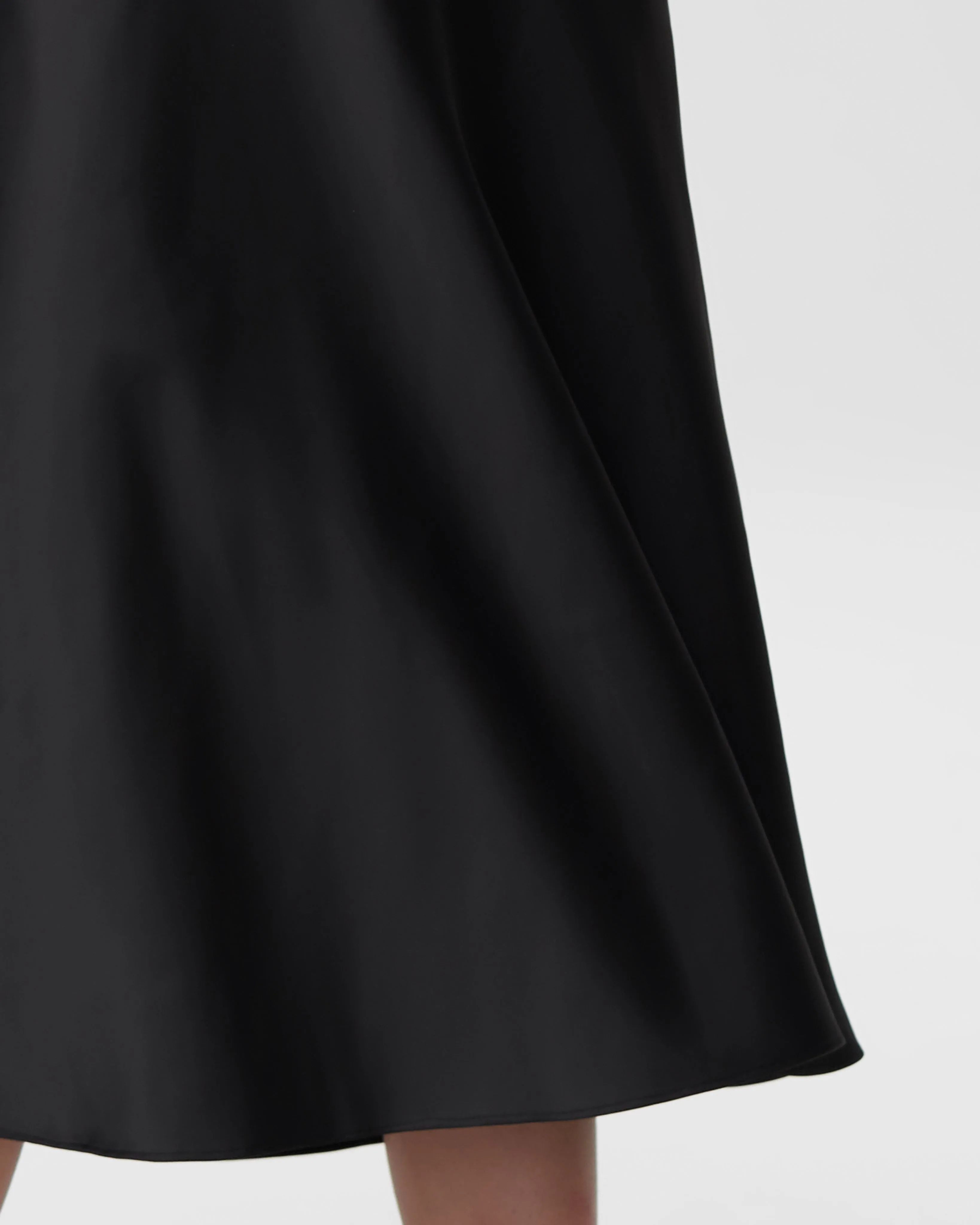 CeeCee Midi Bias Skirt - Black