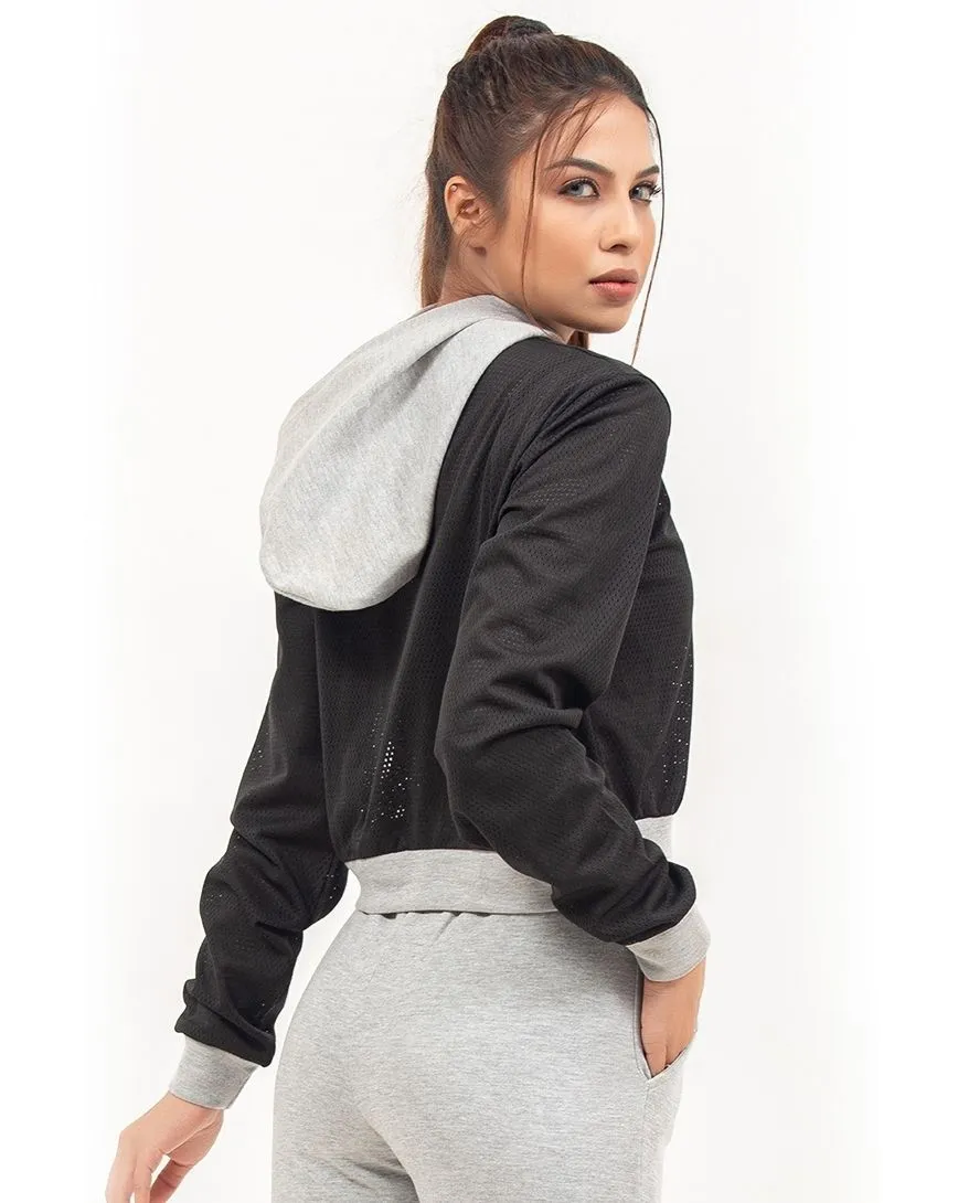 Contrast Mesh Top & Pants