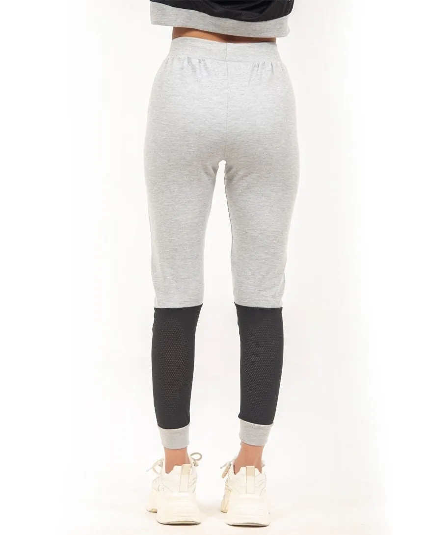 Contrast Mesh Top & Pants
