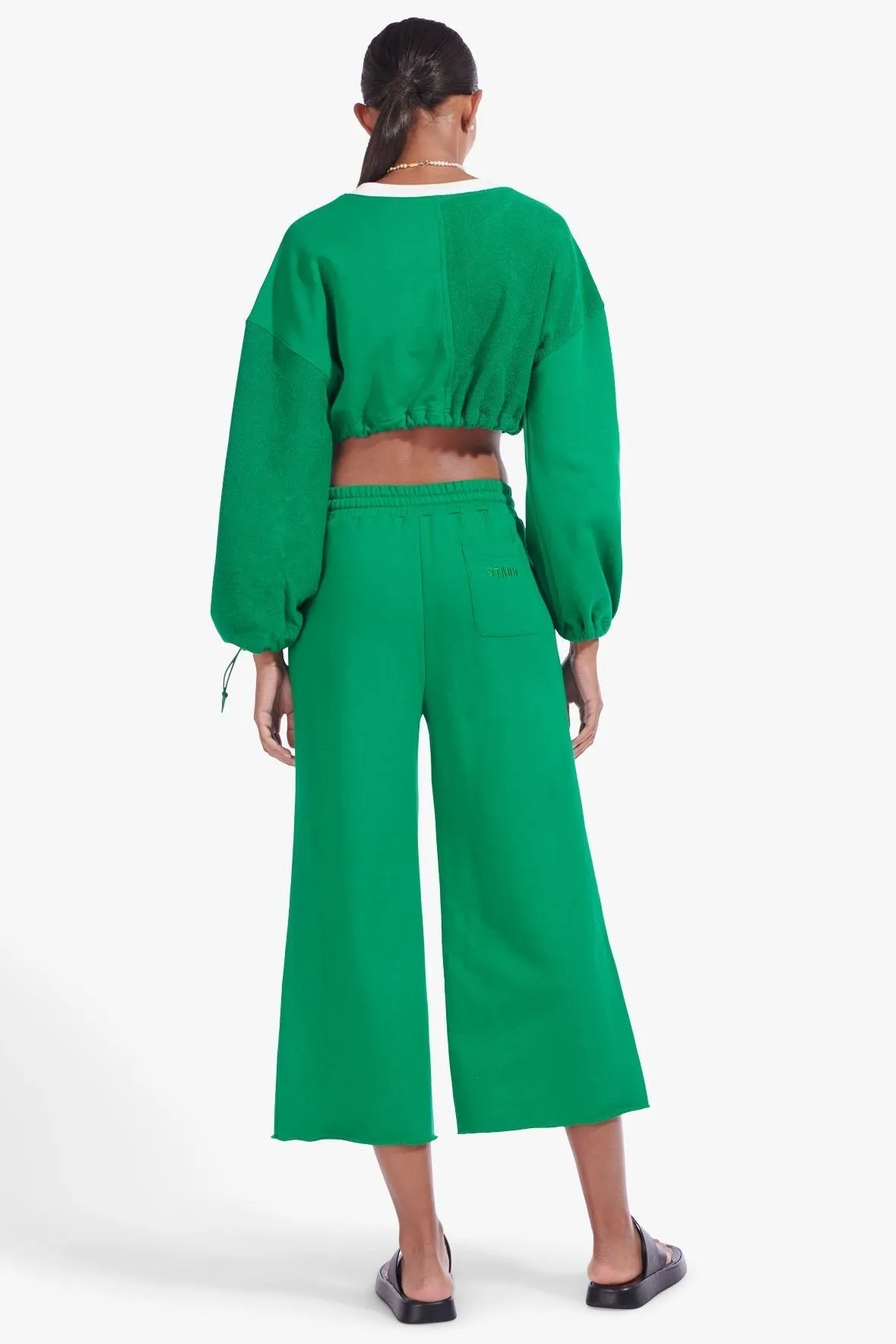 CROPPED BUNGEE SWEATSHIRT | CLOVER