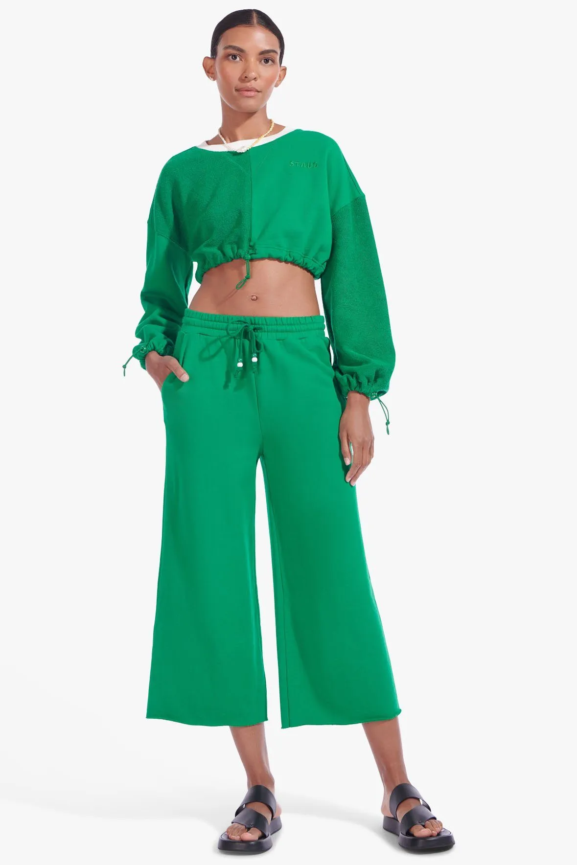 CROPPED BUNGEE SWEATSHIRT | CLOVER