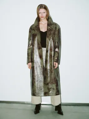 Drop Shoulder Sleeve Long Trench Coats