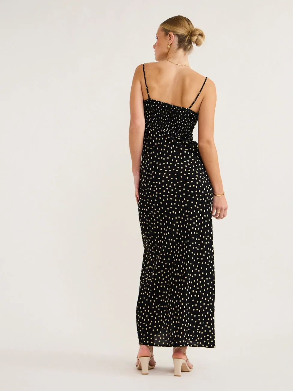 Faithfull the Brand Rosas Midi Dress in Formosa Spot