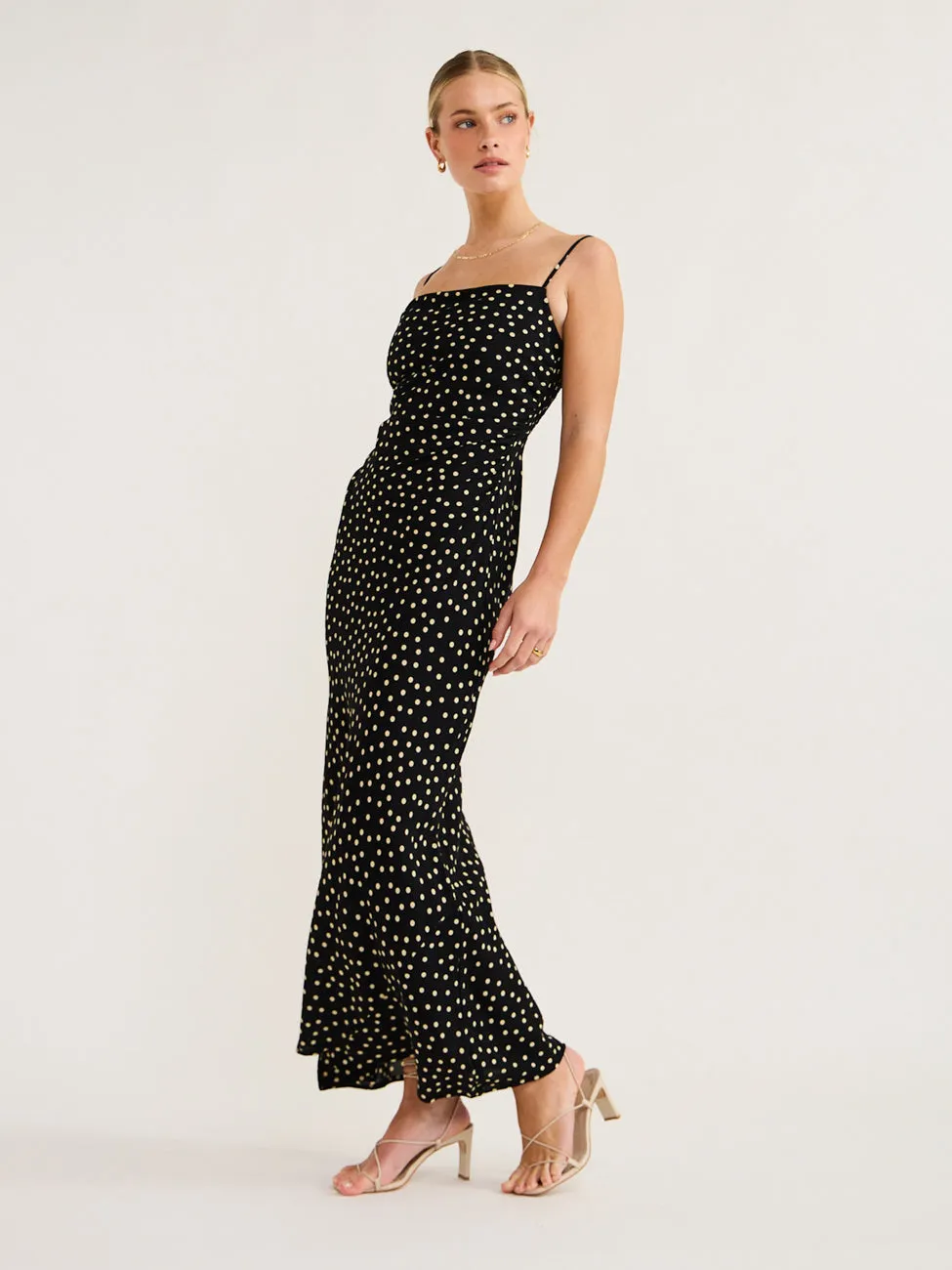 Faithfull the Brand Rosas Midi Dress in Formosa Spot