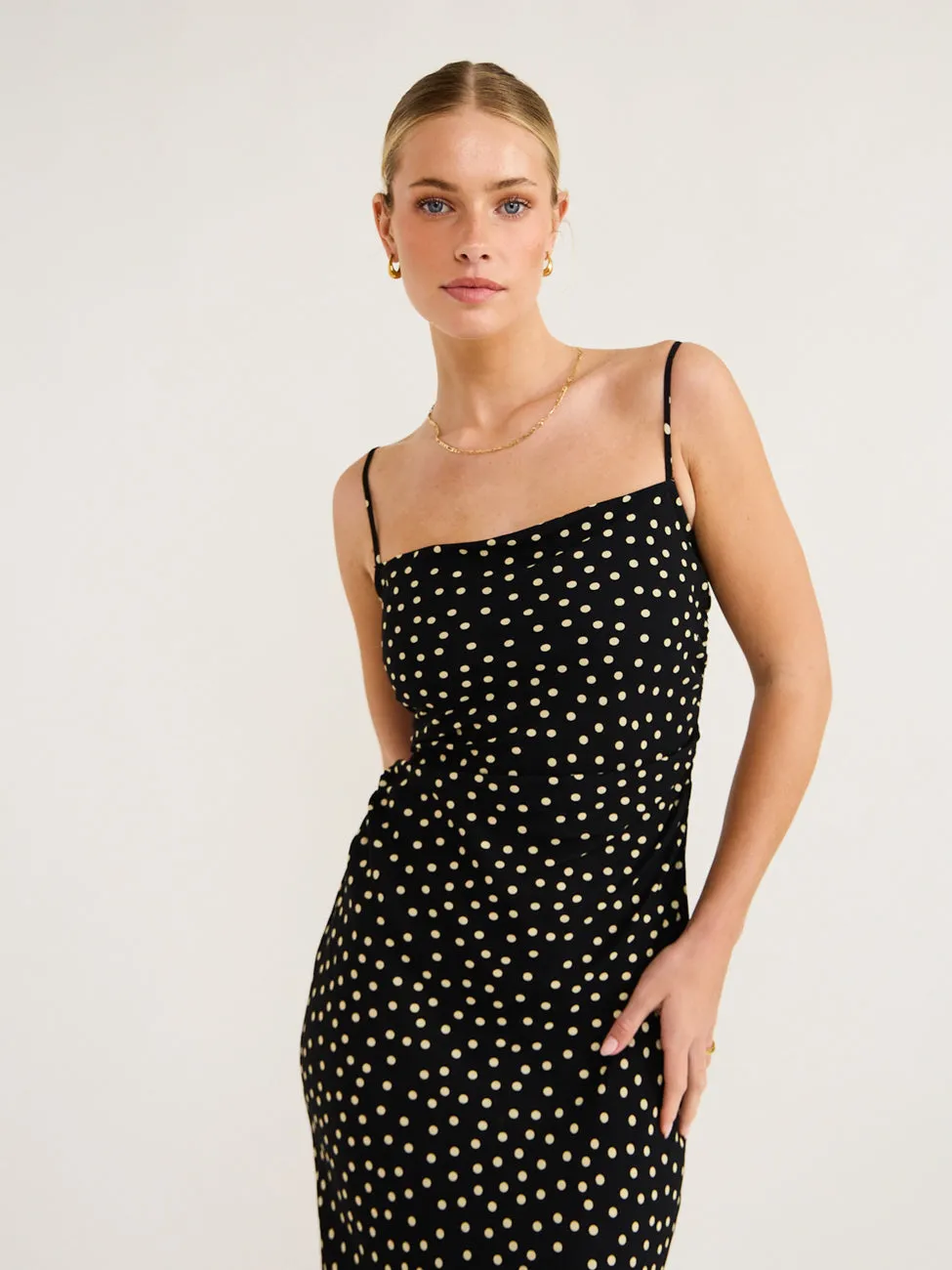 Faithfull the Brand Rosas Midi Dress in Formosa Spot