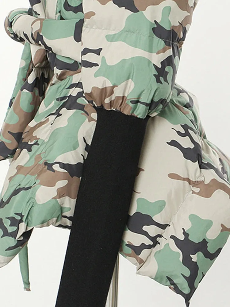 HEYFANCYSTYLE Camo Command Parka