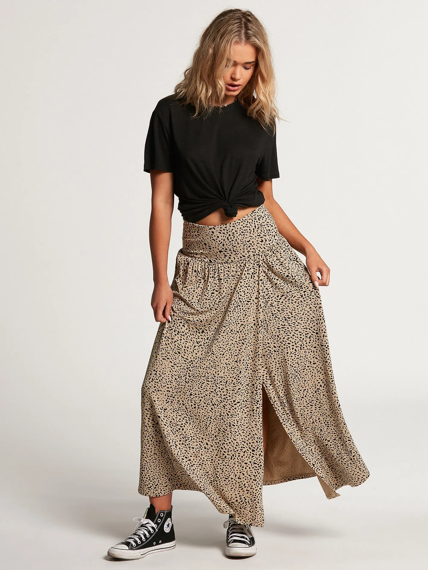 High Wired Skirt - Animal Print