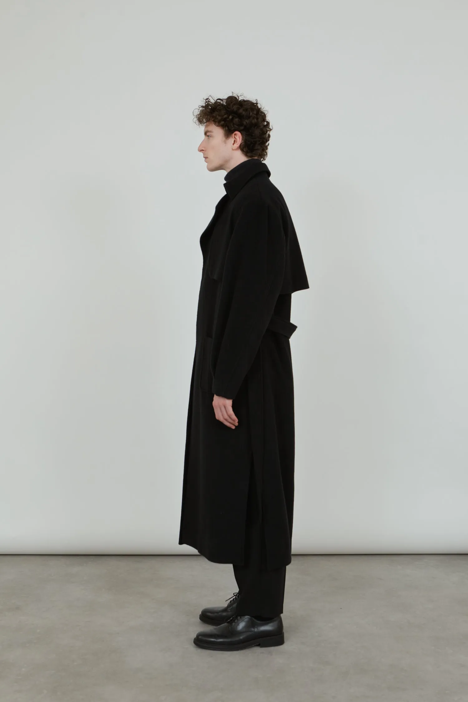Karin coat | Black - Cashmere wool