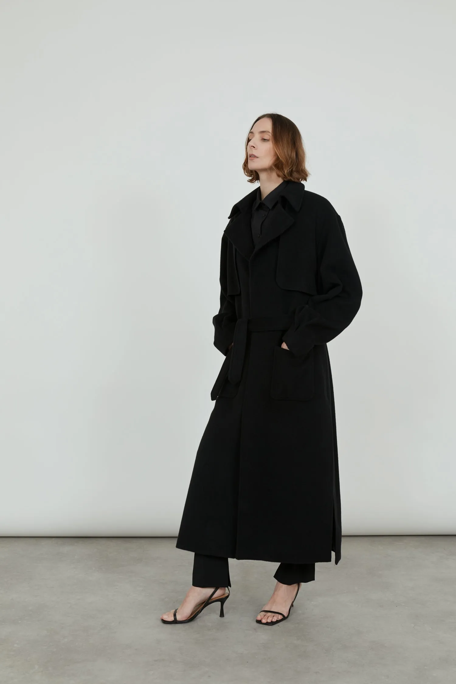 Karin coat | Black - Cashmere wool
