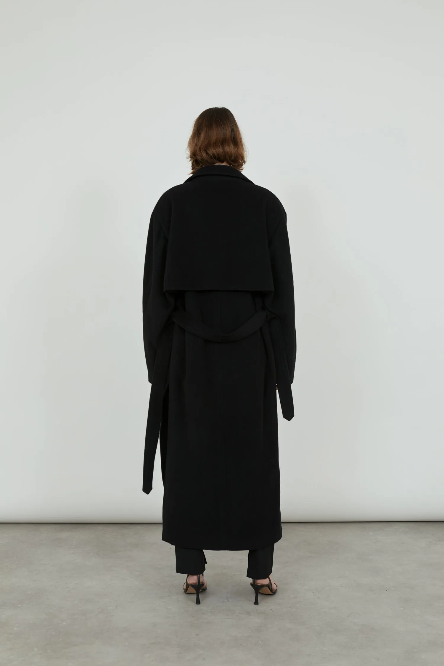 Karin coat | Black - Cashmere wool