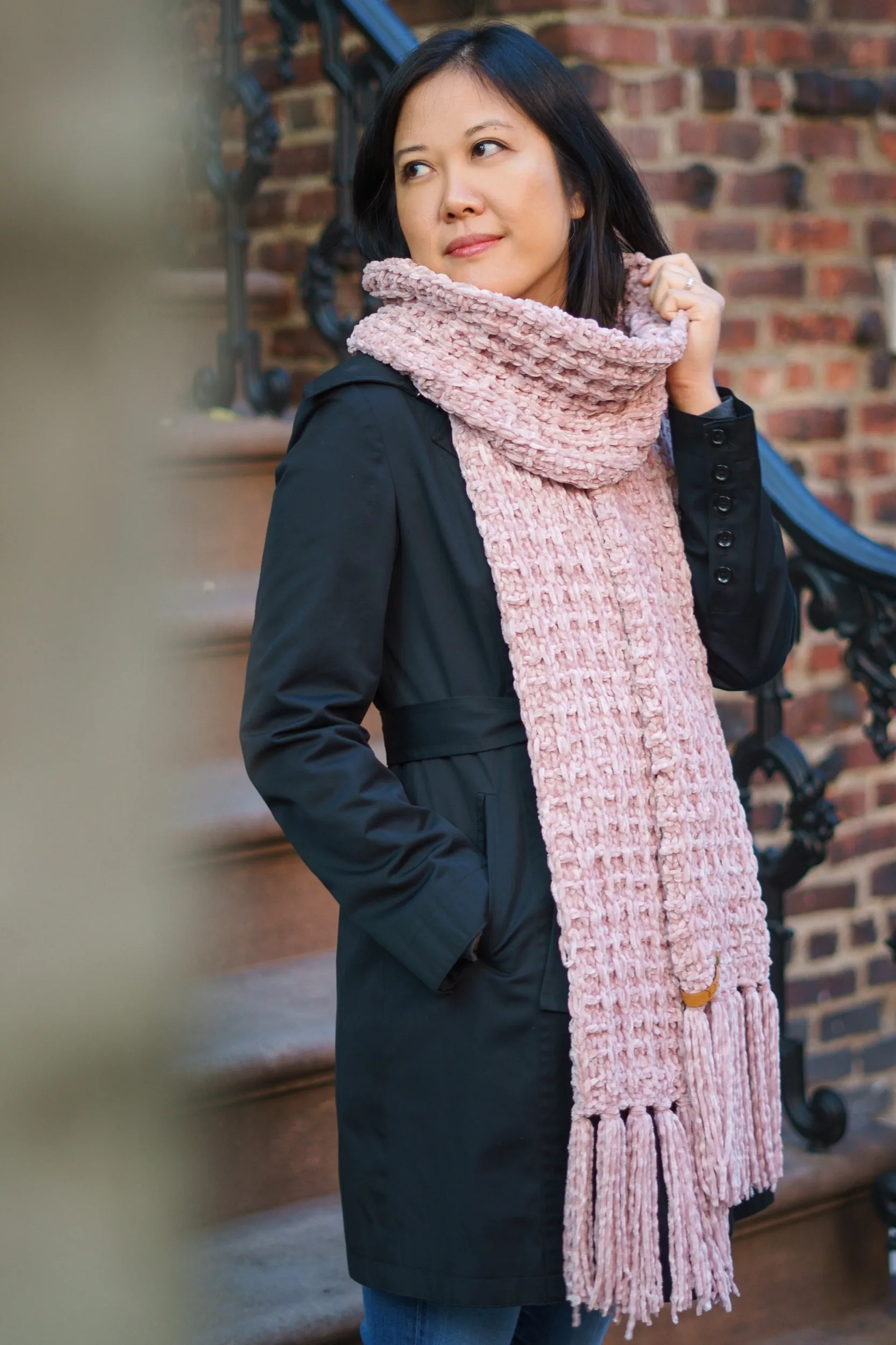 Knit Kit - Snowbird Waffle Scarf