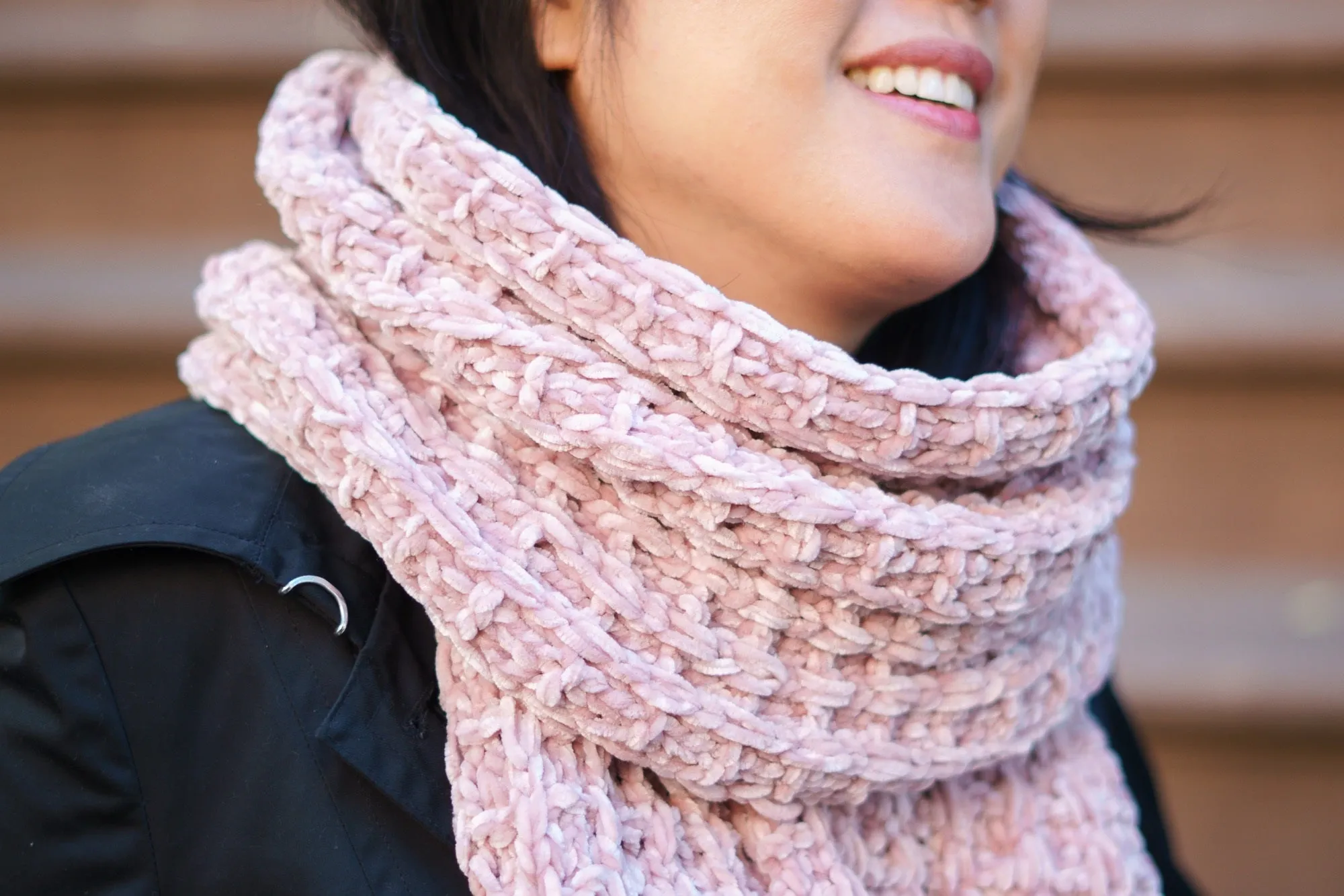 Knit Kit - Snowbird Waffle Scarf