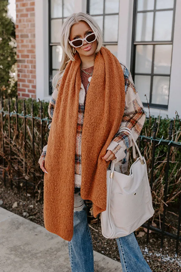 London Fog Ultra Soft Scarf In Pumpkin