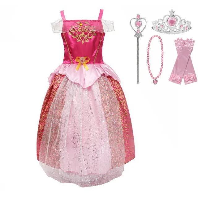 Luxury Fairy Princess Girls Dresses-Gowns Fairy-Playtime-Halloween Costumes