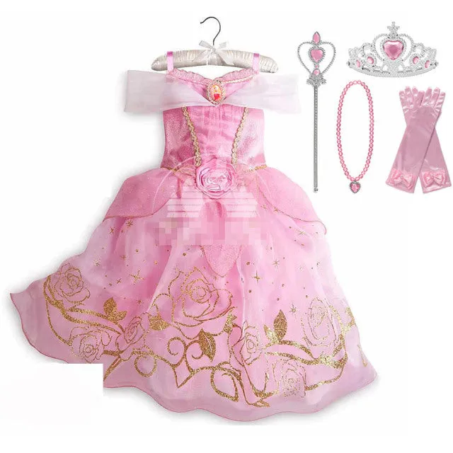 Luxury Fairy Princess Girls Dresses-Gowns Fairy-Playtime-Halloween Costumes