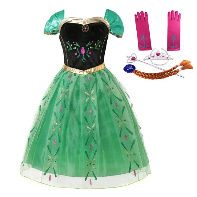 Luxury Fairy Princess Girls Dresses-Gowns Fairy-Playtime-Halloween Costumes
