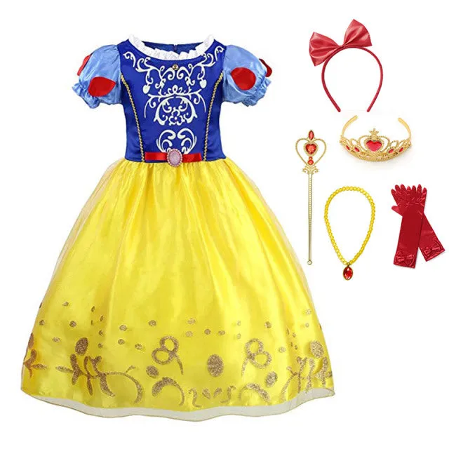 Luxury Fairy Princess Girls Dresses-Gowns Fairy-Playtime-Halloween Costumes