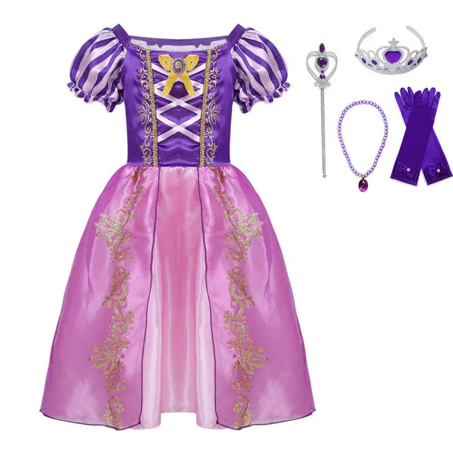 Luxury Fairy Princess Girls Dresses-Gowns Fairy-Playtime-Halloween Costumes