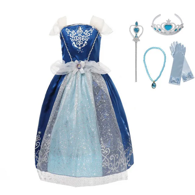 Luxury Fairy Princess Girls Dresses-Gowns Fairy-Playtime-Halloween Costumes