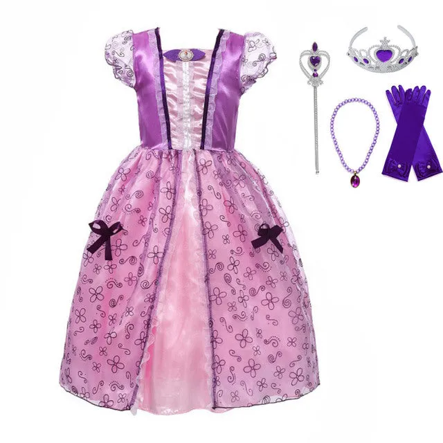 Luxury Fairy Princess Girls Dresses-Gowns Fairy-Playtime-Halloween Costumes