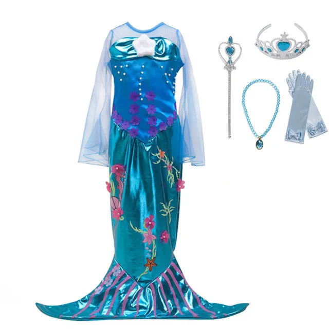Luxury Fairy Princess Girls Dresses-Gowns Fairy-Playtime-Halloween Costumes