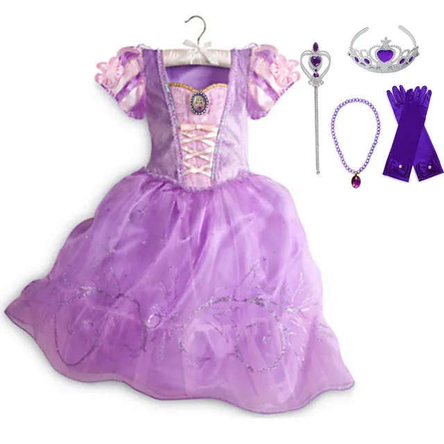 Luxury Fairy Princess Girls Dresses-Gowns Fairy-Playtime-Halloween Costumes