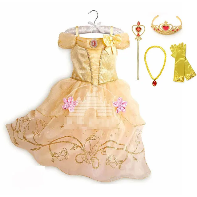 Luxury Fairy Princess Girls Dresses-Gowns Fairy-Playtime-Halloween Costumes
