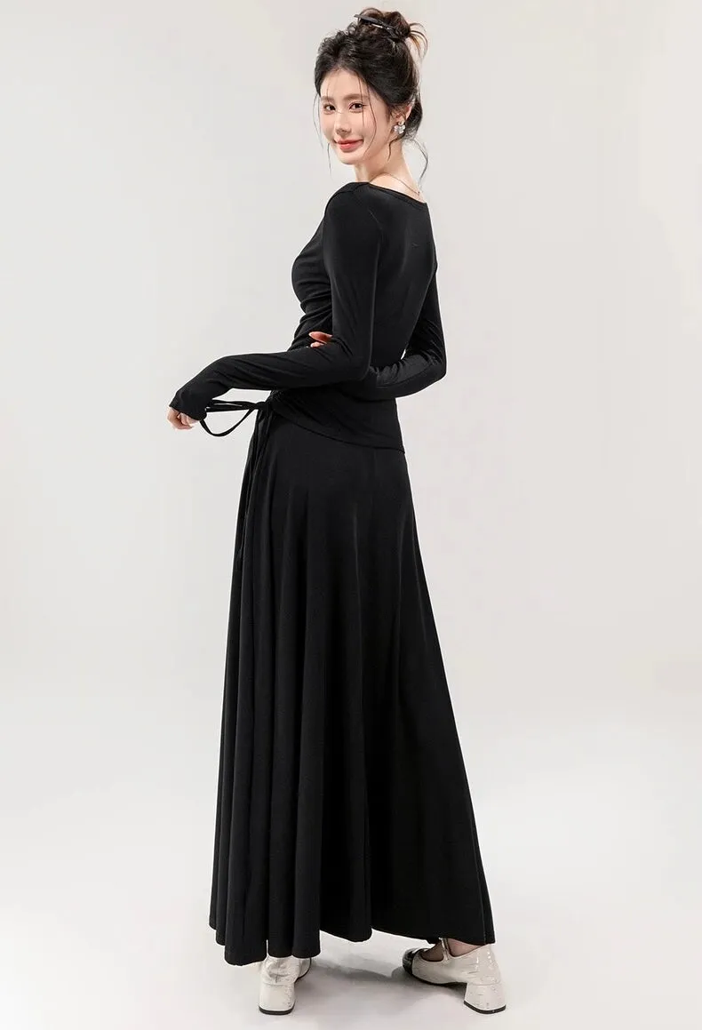 Mia Drawstring Coord Set - Set of Top and Skirt