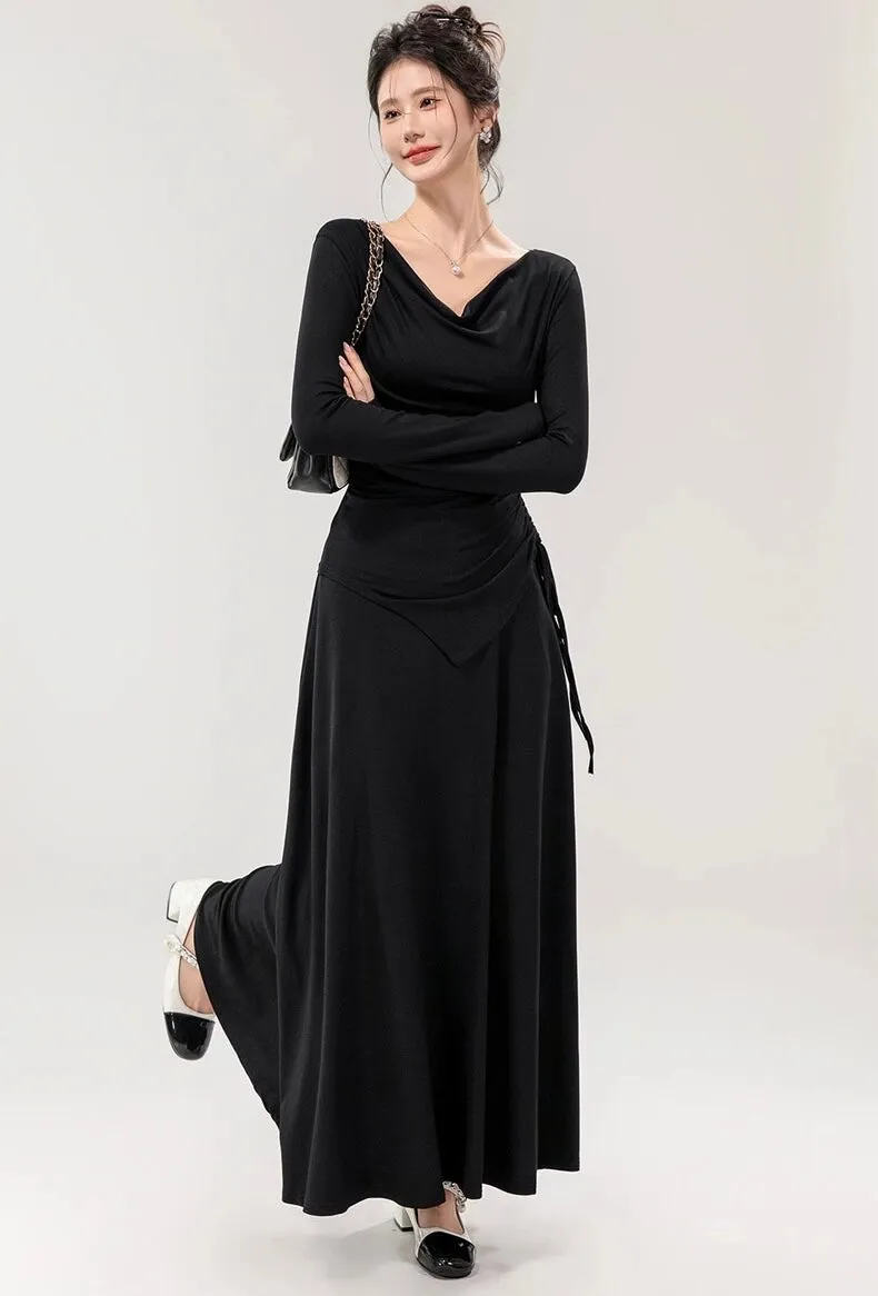 Mia Drawstring Coord Set - Set of Top and Skirt
