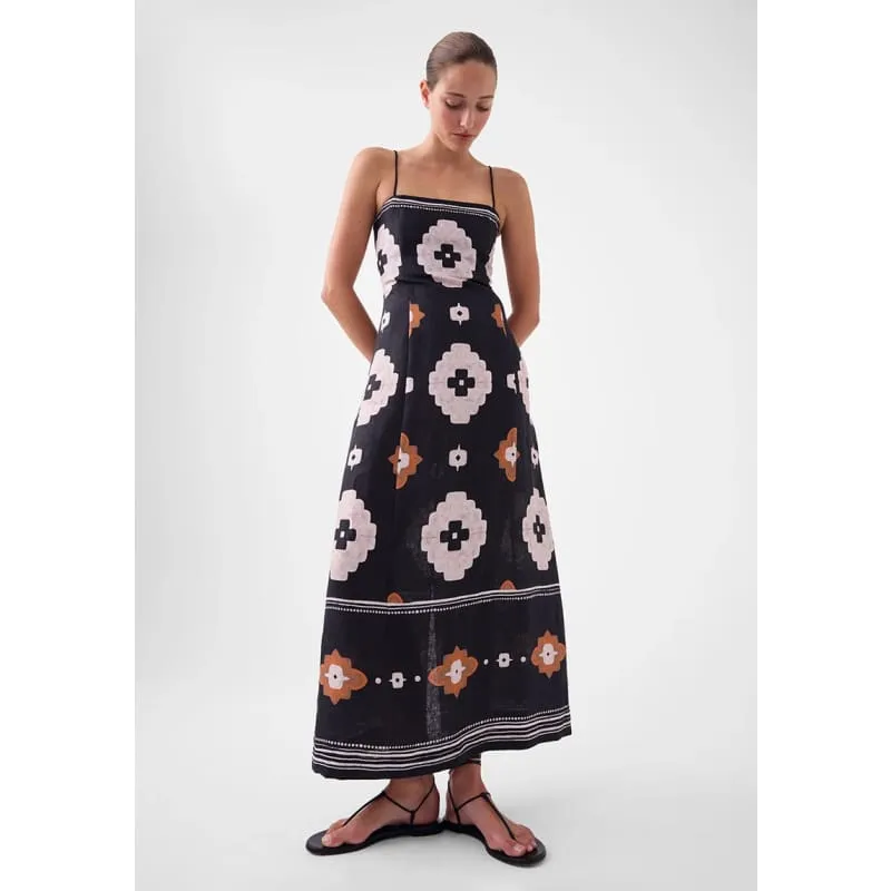 Navi Linen Dress