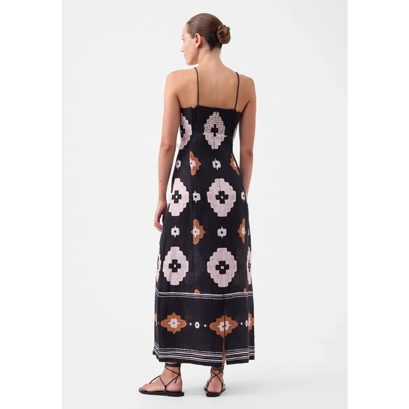 Navi Linen Dress