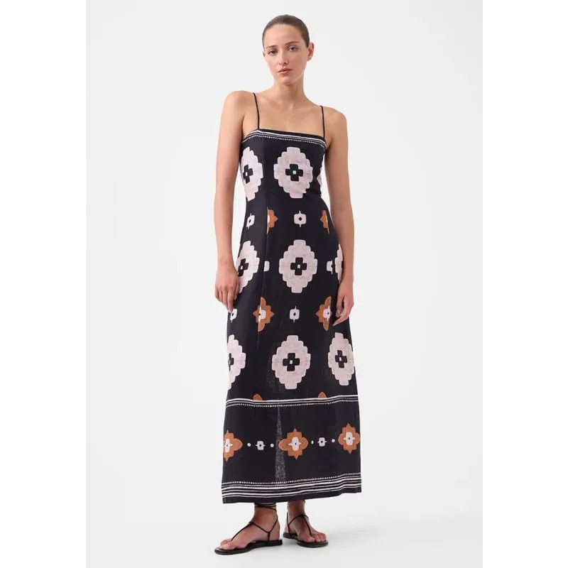 Navi Linen Dress