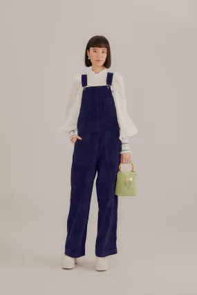 Navy Blue Corduroy Overalls