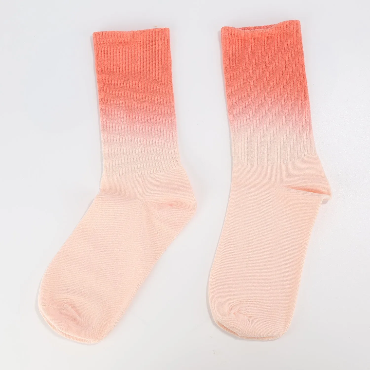 Orange to Pink Socks