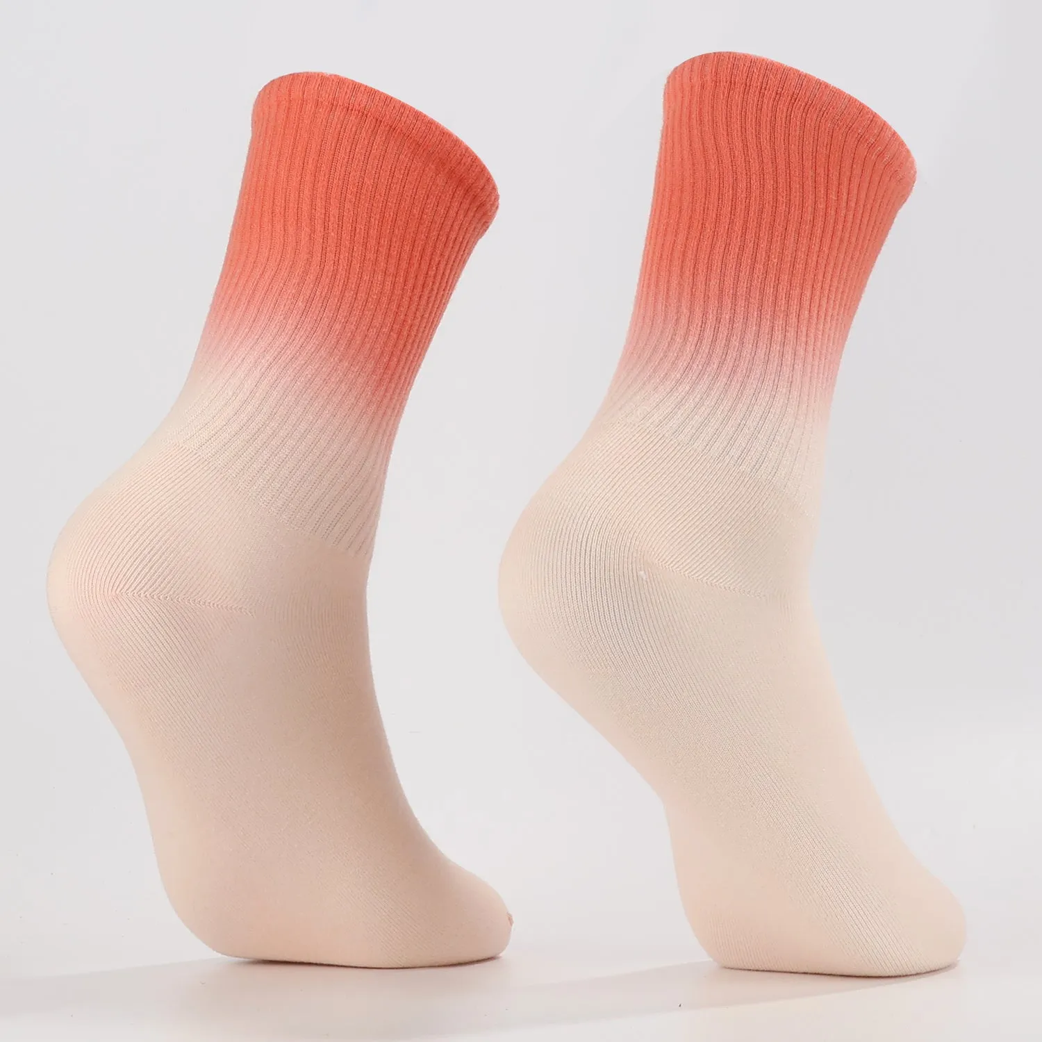 Orange to Pink Socks