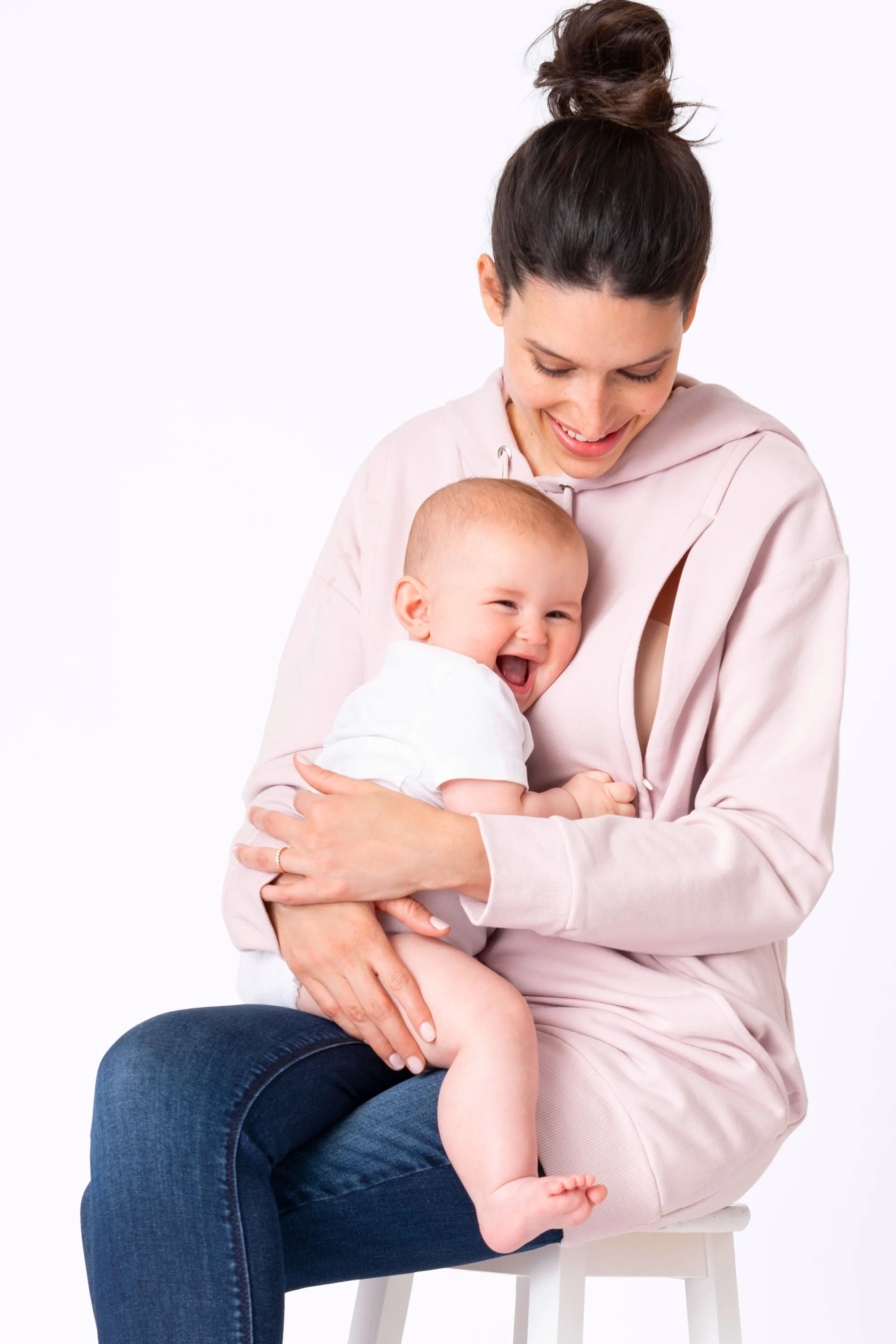 Pernella Blush Maternity & Nursing Hoodie by Seraphine