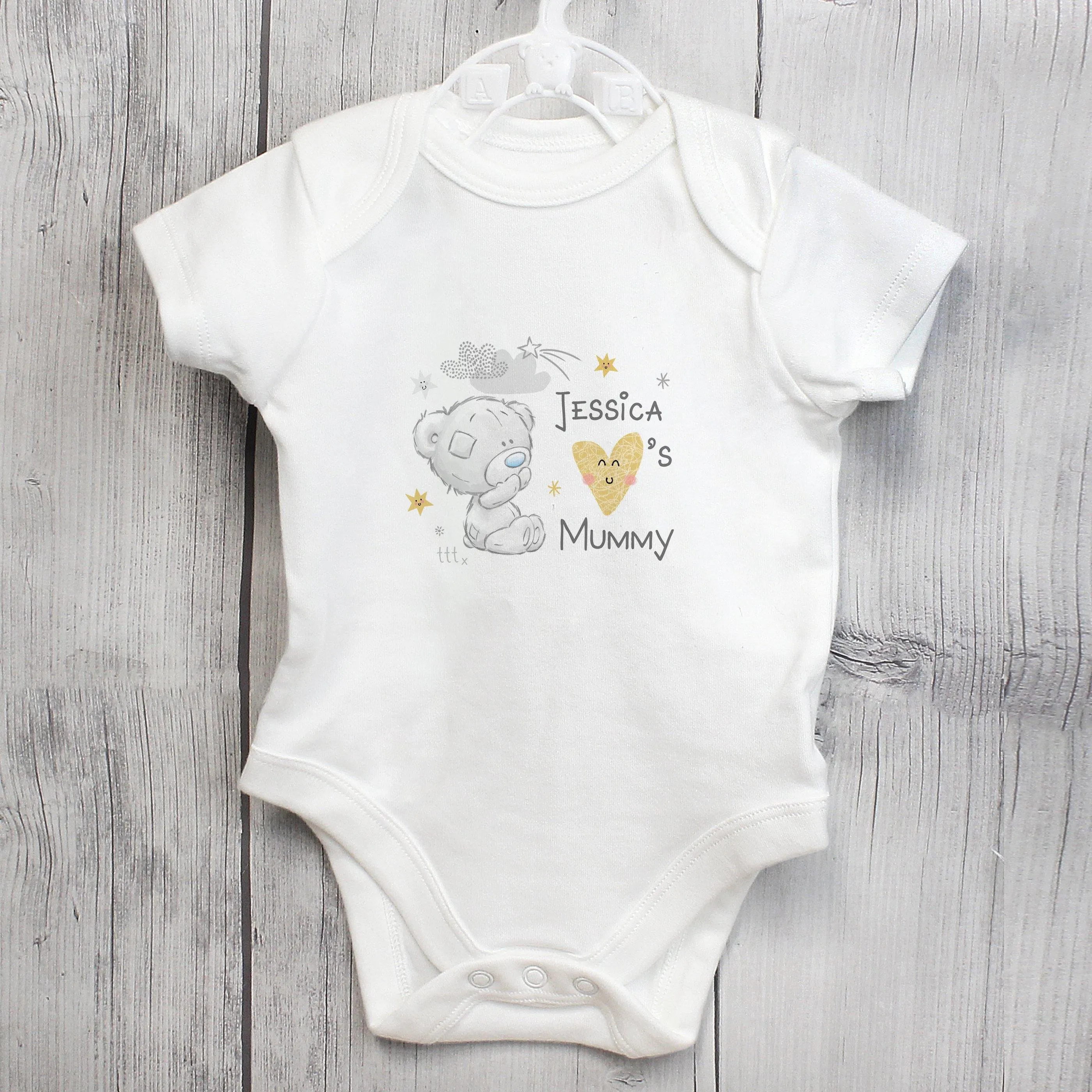 Personalised Tiny Tatty I heart Vest | 0 - 3 Months
