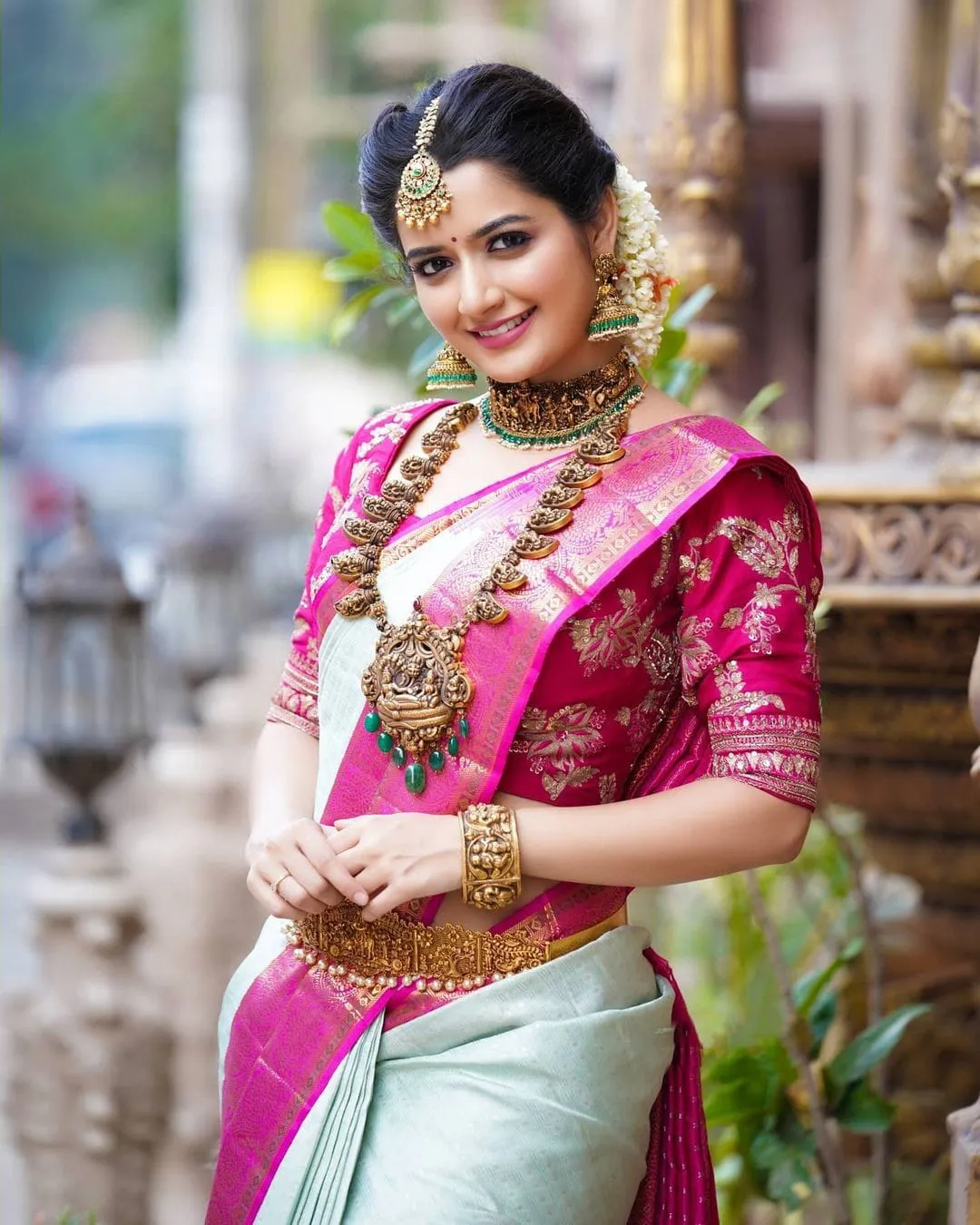 Pleasurable Sea Green Soft Banarasi Silk Saree With Two Smashing Blouse Piece