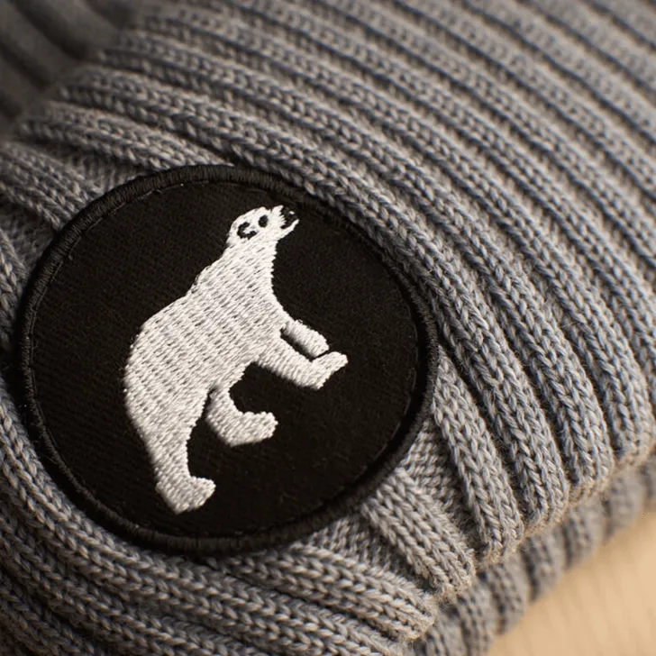 Polar Merino Wool Pompom Beanie