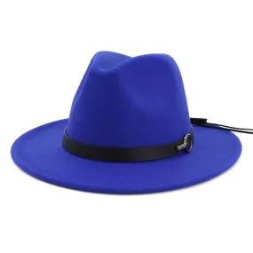 Royal Blue Simple Moderne Fedora