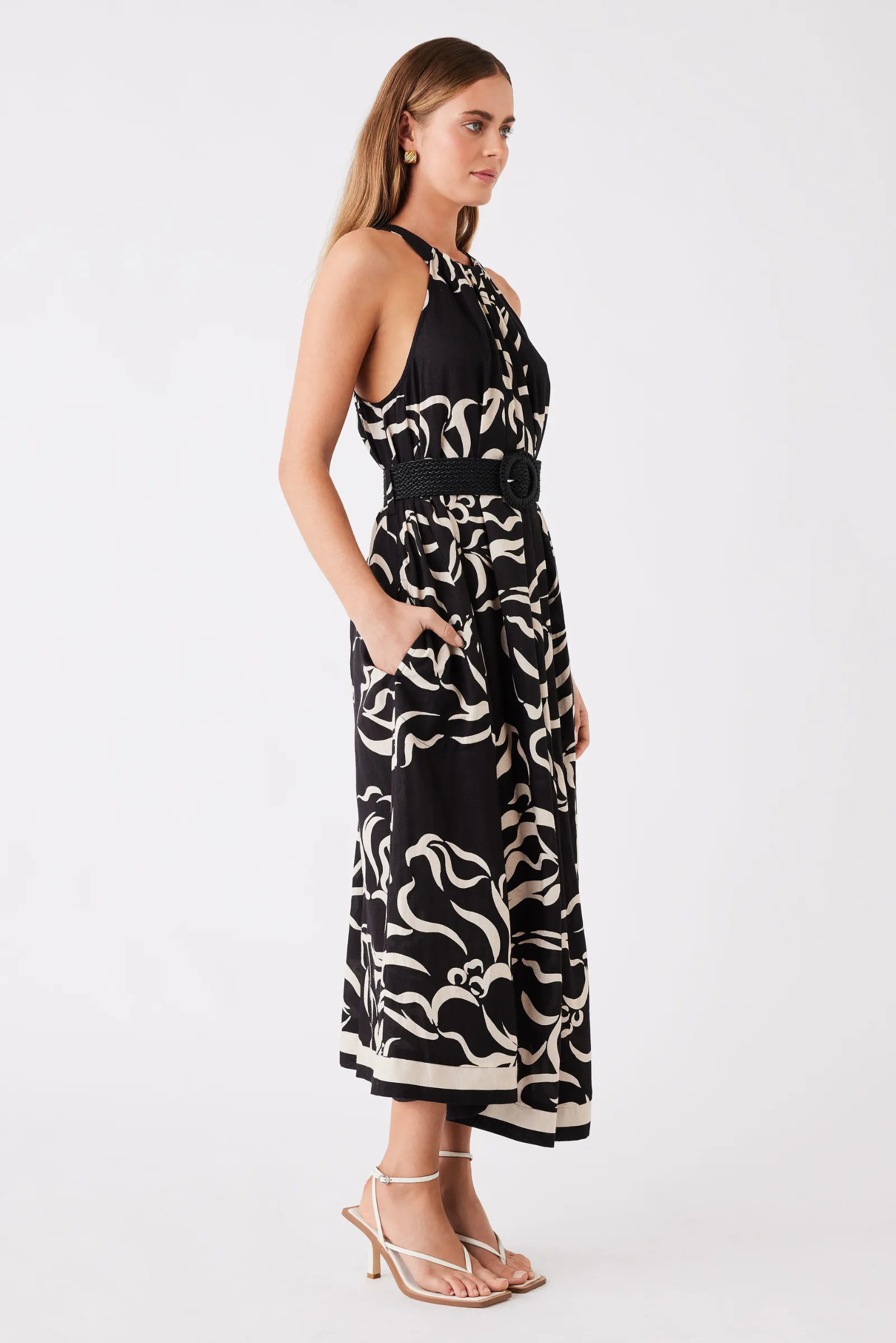 Sandy Wave Midi Dress