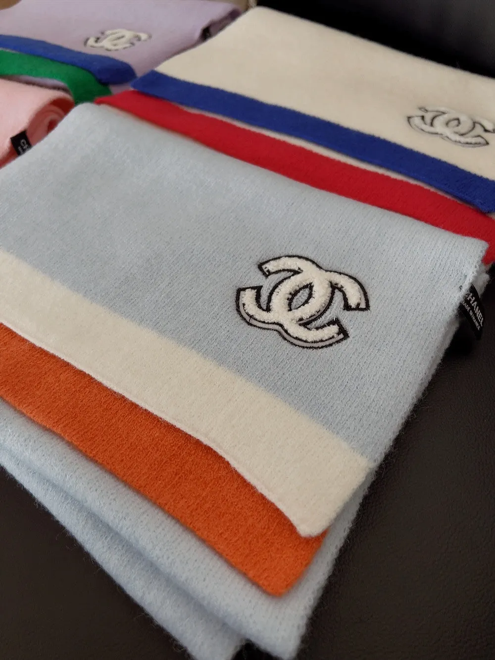 SCARF IN LIGHT BLUE CASHMERE 402422