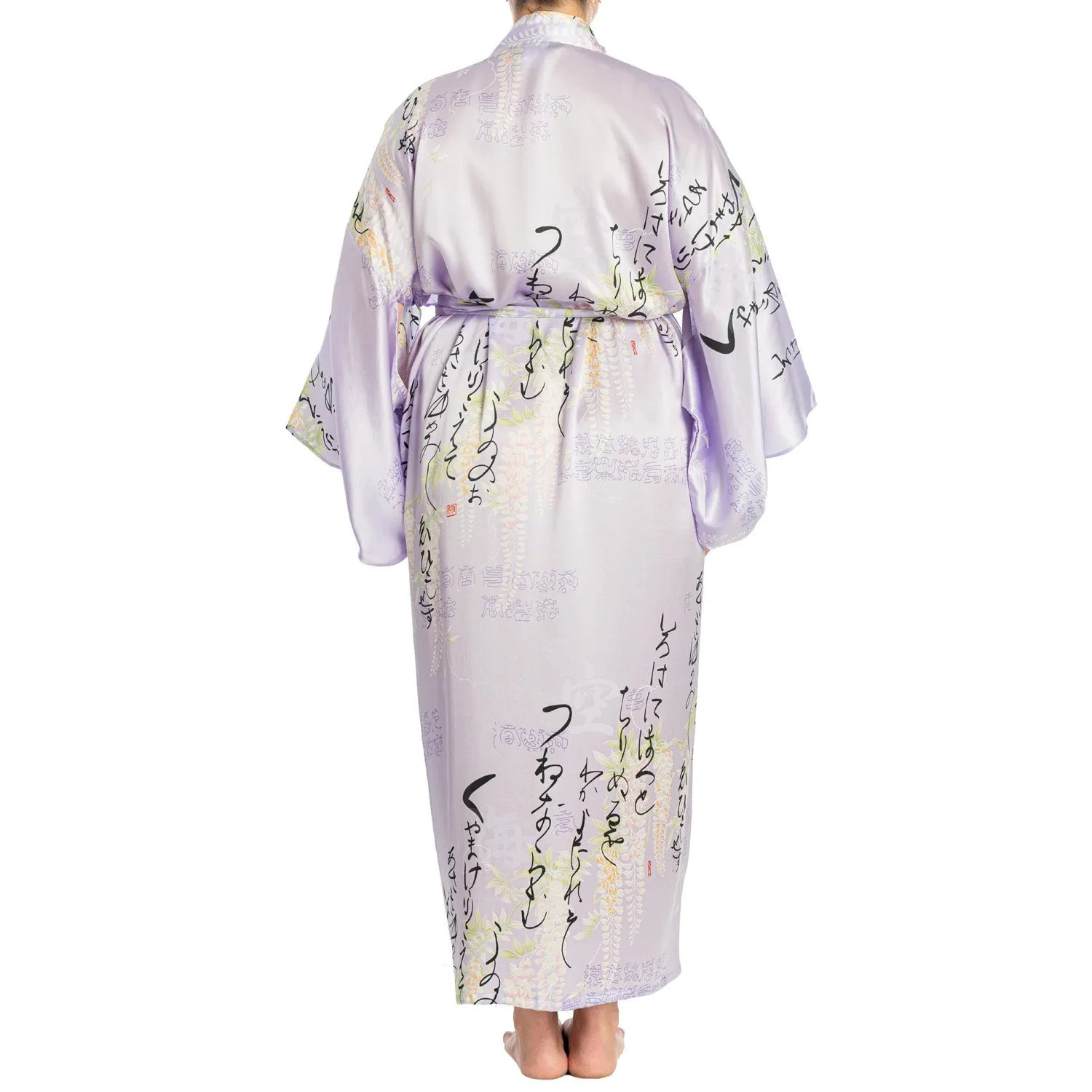 Silk Life Poem Long Lilac Yukata XL