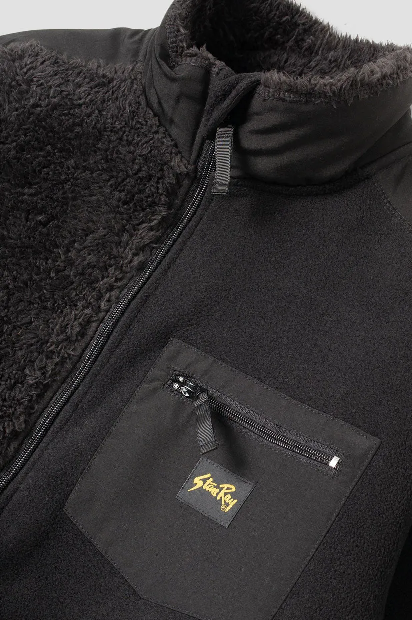 Stan Ray Patchwork Fleece Jacket - Black