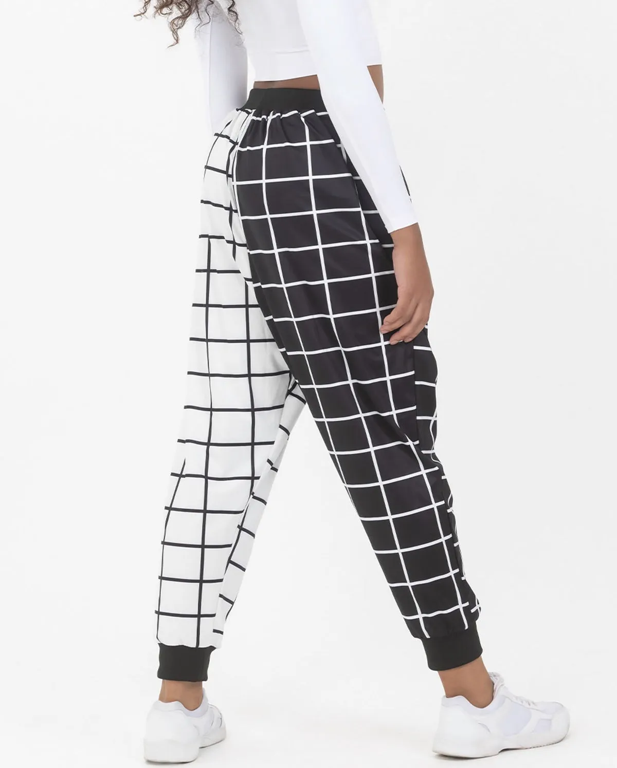 Studio 7, GEO PRINT HAREM PANTS, Black/White, Adults, AUHP02