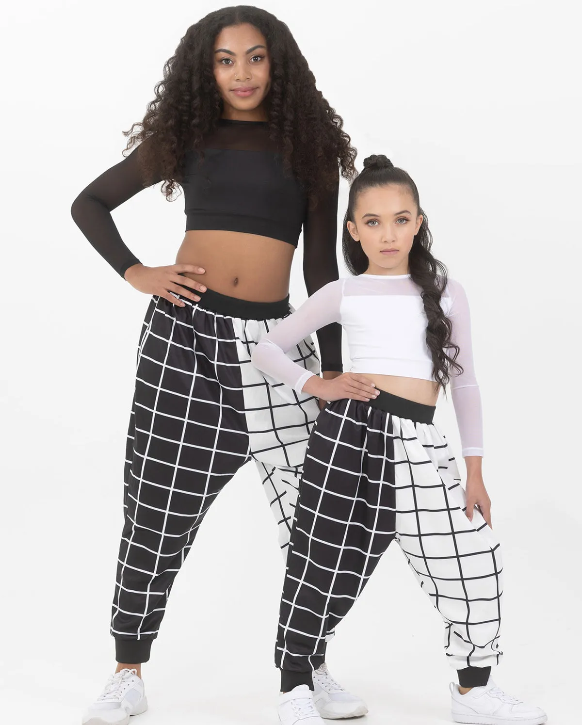 Studio 7, GEO PRINT HAREM PANTS, Black/White, Adults, AUHP02